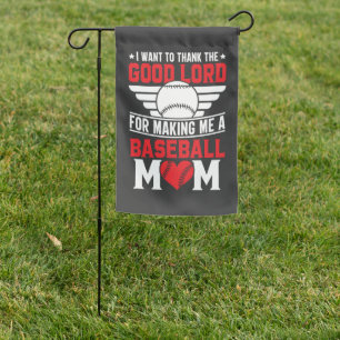  Baseball Mom Sports Parent Game Day Mother Garden Flag