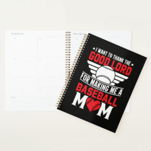 Baseball Mom Sports Parent Game Day Mother Planner