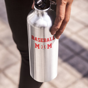 Baseball Mom Stainless Steel Water Bottle