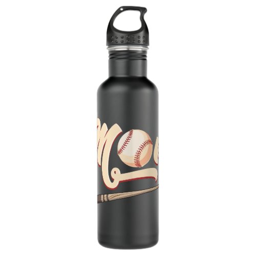 Baseball Mom Stainless Steel Water Bottle