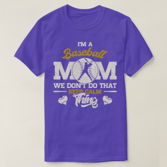 Baseball Mom T-Shirt (Design Front)