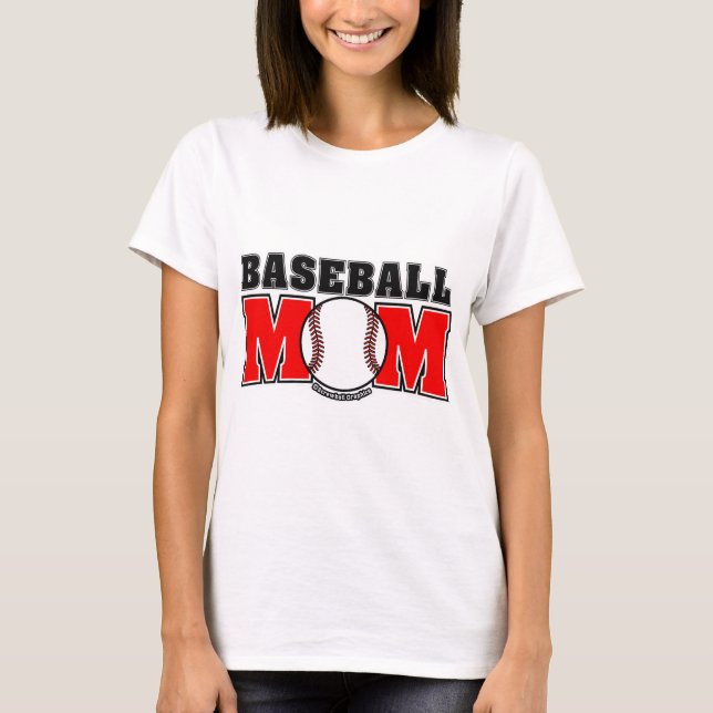Baseball Mom T-Shirt (Front)