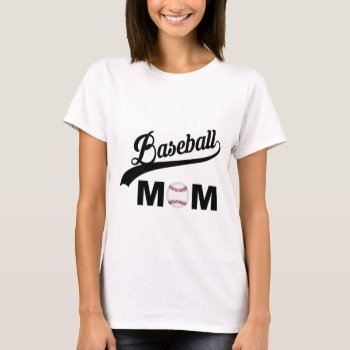 Baseball Mom T-shirt by DigiGraphics4u at Zazzle