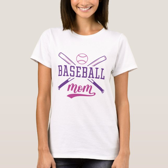 Baseball Mom T-Shirt (Front)