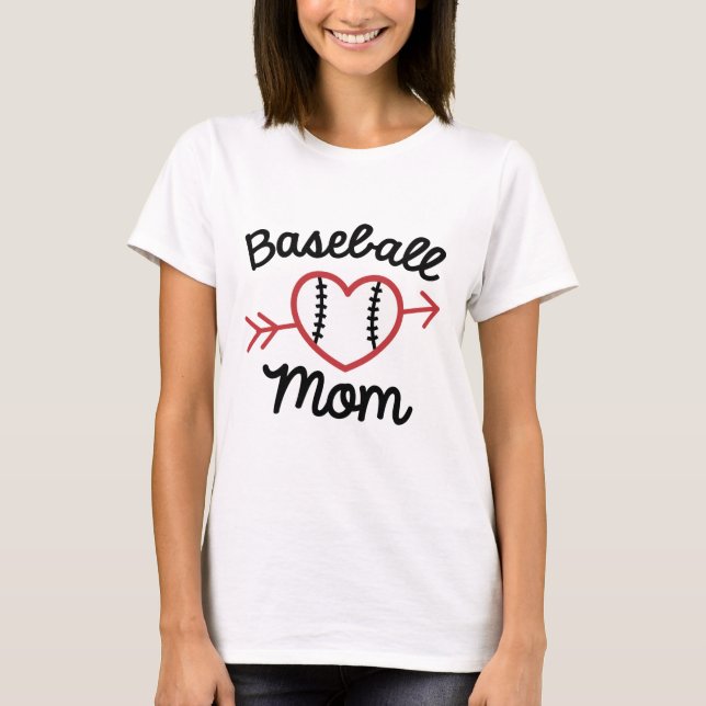 Baseball Mom T-Shirt (Front)
