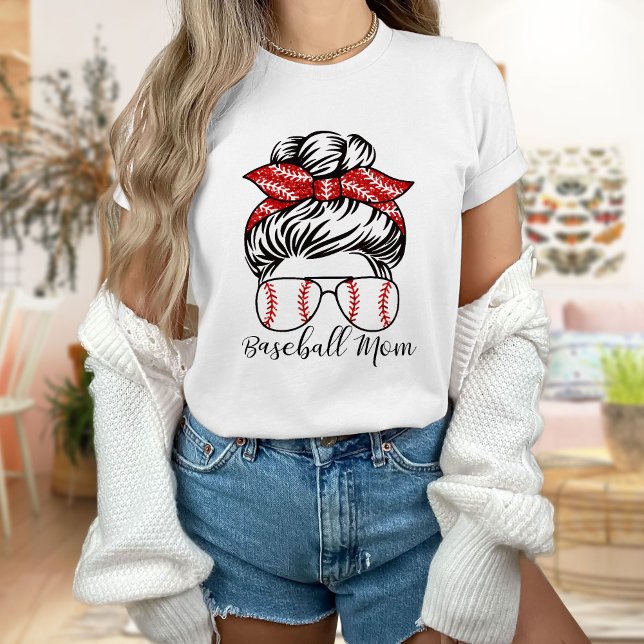 Baseball Mom Tee Shirt Women Baseball T Shirt (Creator Uploaded)
