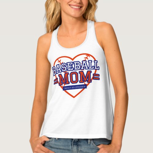 Baseball Mom Theres No Offseason _ Baseball Mom Tank Top