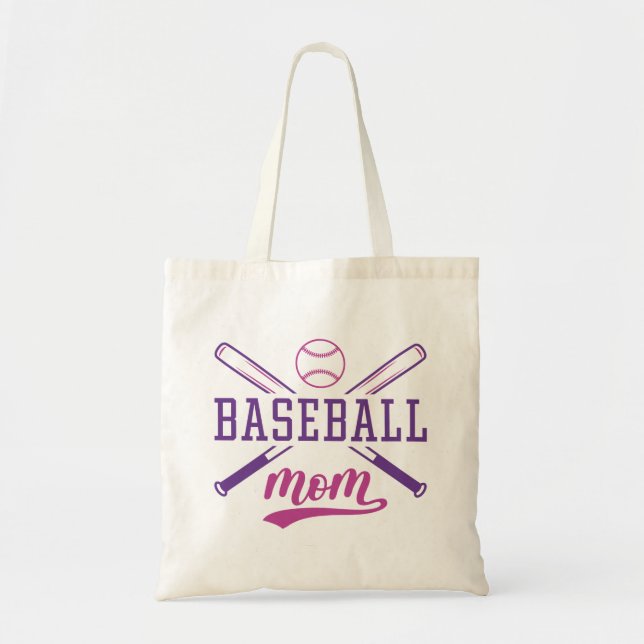 Baseball Mom Tote Bag (Front)