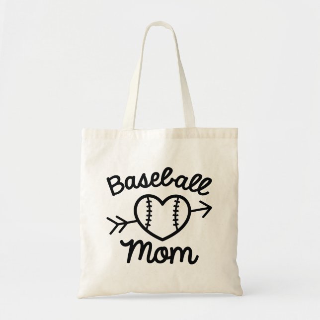 Baseball Mom Tote Bag (Front)