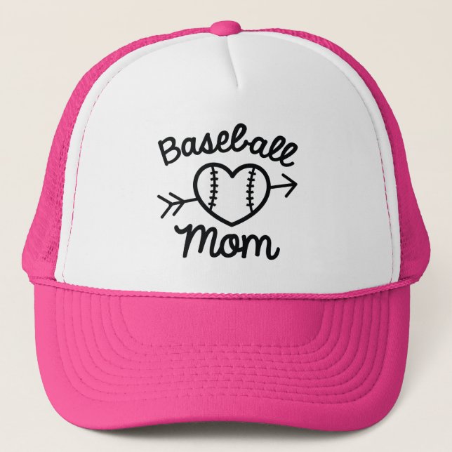 Baseball Mom Trucker Hat (Front)