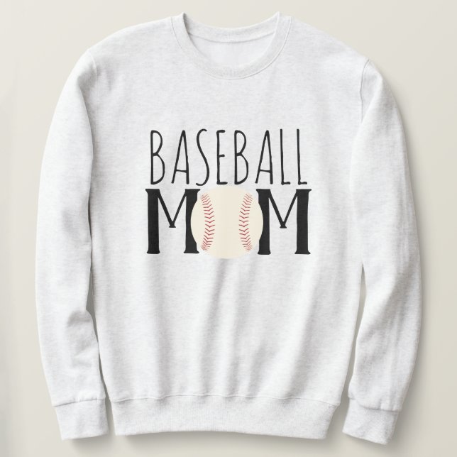 Baseball Mom Unisex Sweatshirt (Design Front)