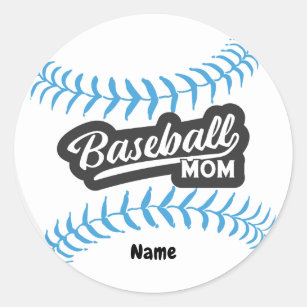 BASEBALL MOM' Sticker