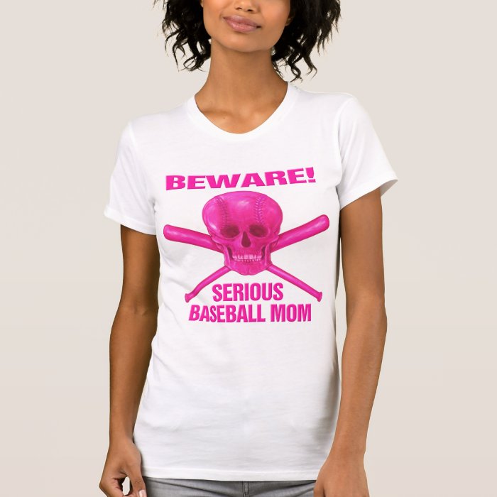 Baseball Mom with Skull Tshirts