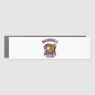 Baseball Moms Club Mother's Day Car Magnet