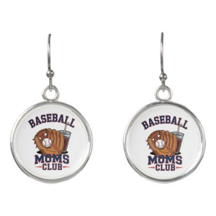 Baseball Moms Club Mother's Day Earrings