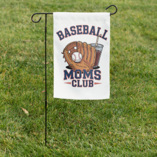 Baseball Moms Club Mother's Day Garden Flag