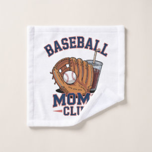 Baseball Moms Club Mother's Day Wash Cloth