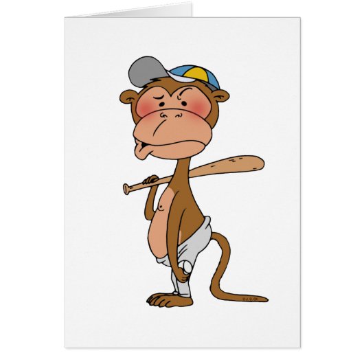 Baseball monkey cards (Front)