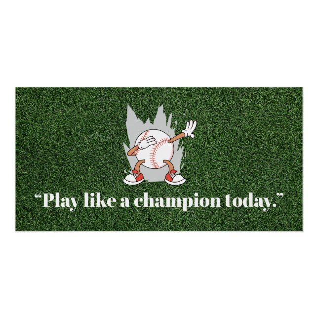 Baseball Motivation Quotes Poster (Front)