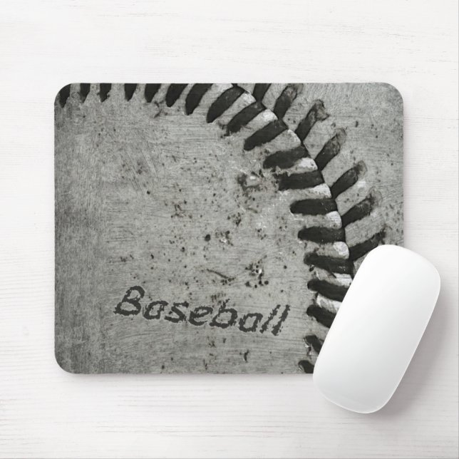 Baseball Mouse Pad (With Mouse)