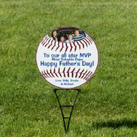 Baseball Father's Day Yard Sign