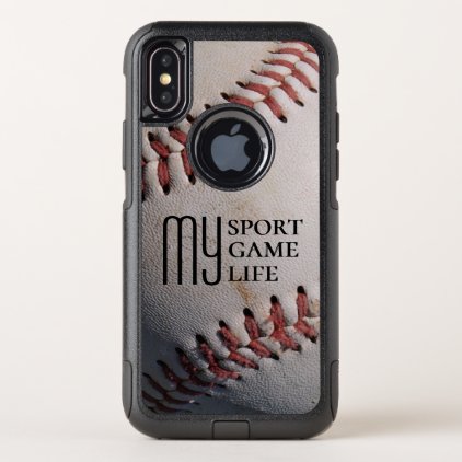 Baseball My Sport Game Life OtterBox Commuter iPhone X Case