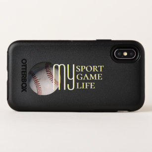 Baseball My Sport My Life Softball OtterBox Symmetry iPhone X Case