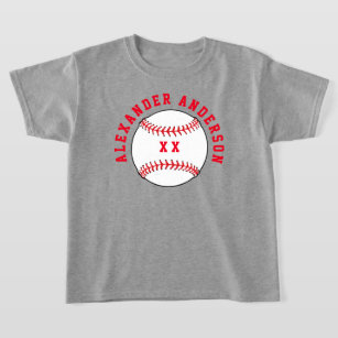 Baseball Name and Jersey Personalize  T-Shirt