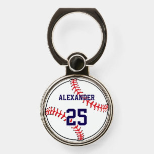 Baseball   Name & Number Phone Ring Stand