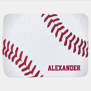 Baseball Name Personalized Swaddle Blanket