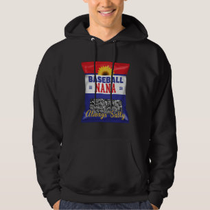 Baseball Nana Always Salty Grandma Sunflower Seed Hoodie