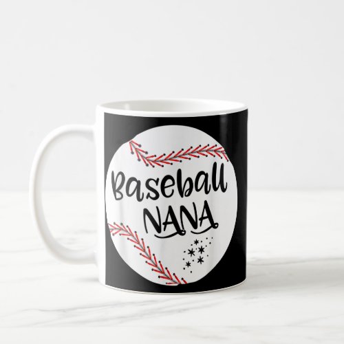 Baseball Nana Grandma Women Christmas Mothers Coffee Mug