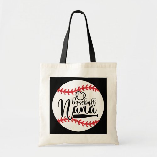 Baseball Nana Grandma Women Christmas Mothers Tote Bag