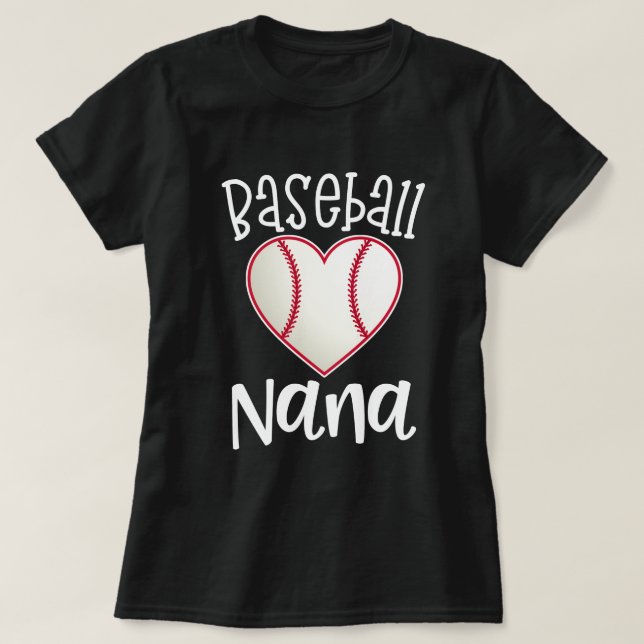 Baseball Nana womens Grandma Baseball game gift T-Shirt (Design Front)