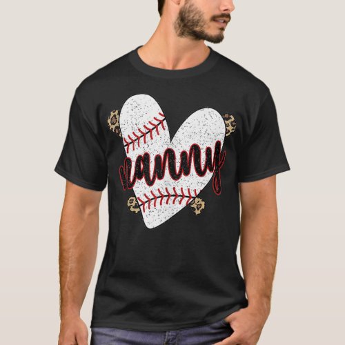 Baseball Nanny Proud Baseball Player Nanny  T_Shirt