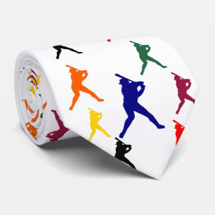 BASEBALL NECK TIE