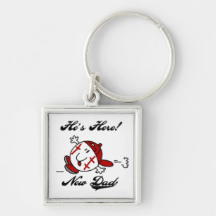 Baseball New Dad T-shirts and Gifts Keychain