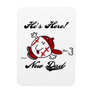Baseball New Dad T-shirts and Gifts Magnet