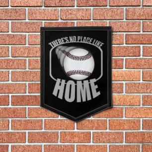 Baseball No Place Like Home Pennant