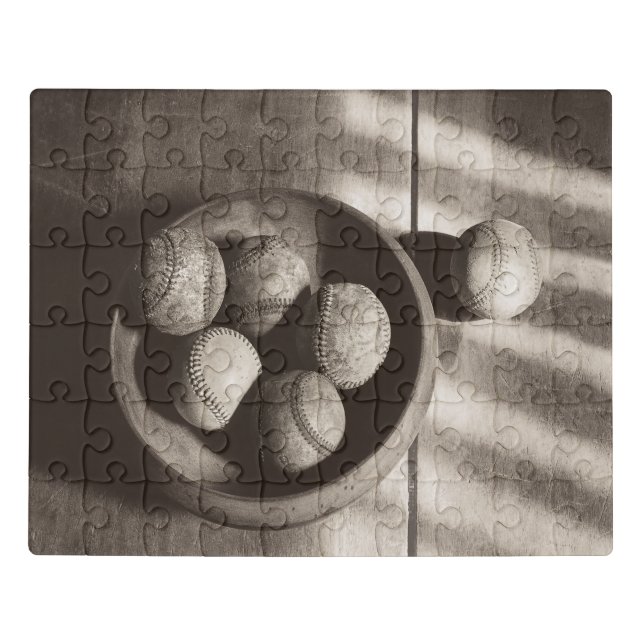 Baseball Nostalgia - Baseballs Jigsaw Puzzle (Puzzle Horizontal)