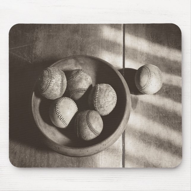 Baseball Nostalgia - Baseballs Mouse Pad (Front)