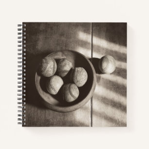 Baseball Nostalgia - Baseballs Notebook