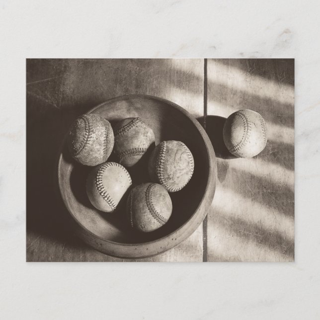 Baseball Nostalgia - Baseballs Postcard (Front)