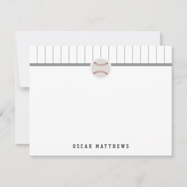 Baseball Note Card (Front)