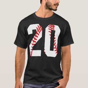 Baseball Number 20 20 Baseball Jersey Favorite Pl T-Shirt