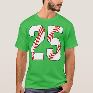 Baseball Number 25 25 Baseball Jersey Favorite Pl T-Shirt