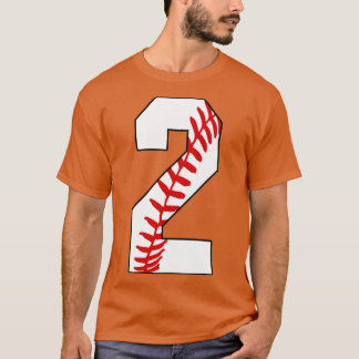 Baseball Number 2 2 Baseball Jersey Favorite Play T-Shirt