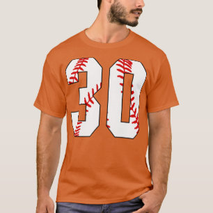 Baseball Number 30 30 Baseball  Jersey Favorite Pl T-Shirt