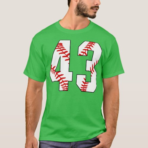 Baseball Number 43 43 Baseball Shirt Jersey Favori