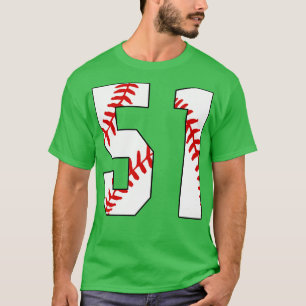 Baseball Number 51 51 Baseball  Jersey Favorite Pl T-Shirt